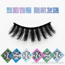 Cross-border for 6D eyelashes Seven pairs of faceplate false eyelashes Naturally realistic thick curling long cross section